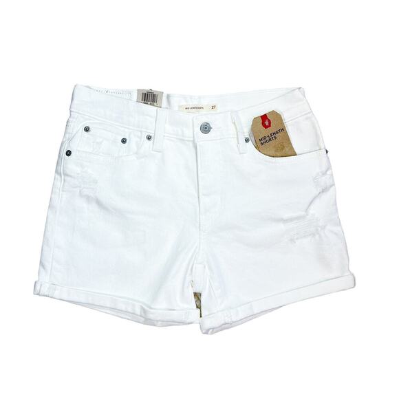 Levi's Pants - Levi's Shorts White Mid-Length Size 27